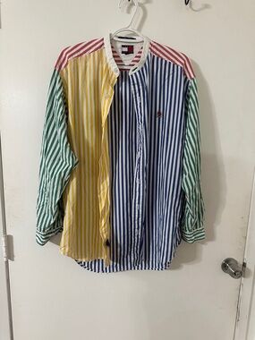 Tommy Hilfiger Multicolor Vertical Stripe Button-Down Shirt